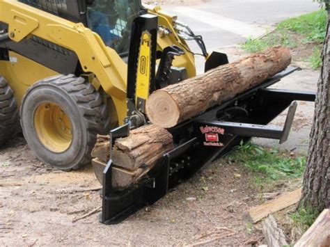 wood cutting and splitting attachment for skid steer|best skid steer splitter attachments.